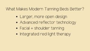Modern UV tanning bed improvements